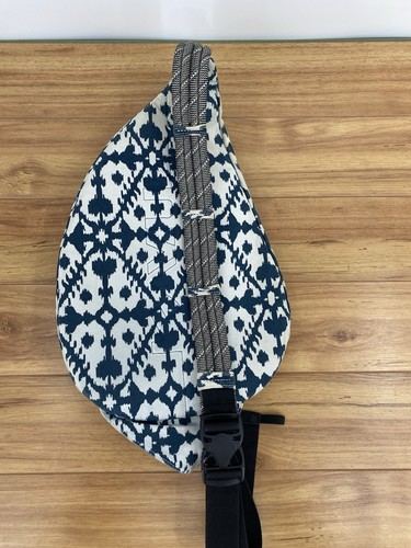Bolso Bandolera KAVU Cuerda Bandolera Algodón Azul Marfil Bolsillos Geométricos - Imagen 12 de 20