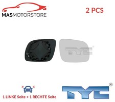 AUßENSPIEGEL SPIEGELGLAS PAAR TYC 337-0037-1 2PCS P FÜR VW PASSAT,BORA,GOLF IV