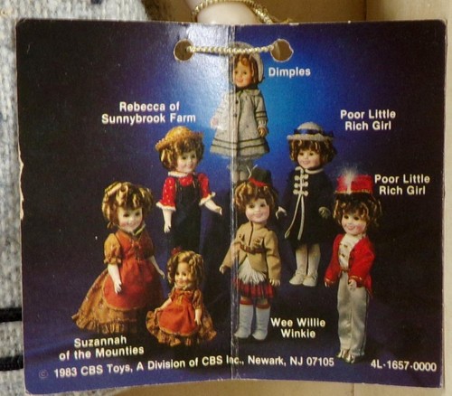 Shirley Temple Doll Dimples Ideal Coat Hat 11in 1983 MIB NRFB Poseable - Picture 5 of 8