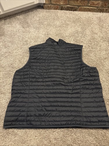 EUC Eddie Bauer Puffer Vest Mens 2XL Blue EB650 Goose Down Lightweight Full Zip - Picture 5 of 6