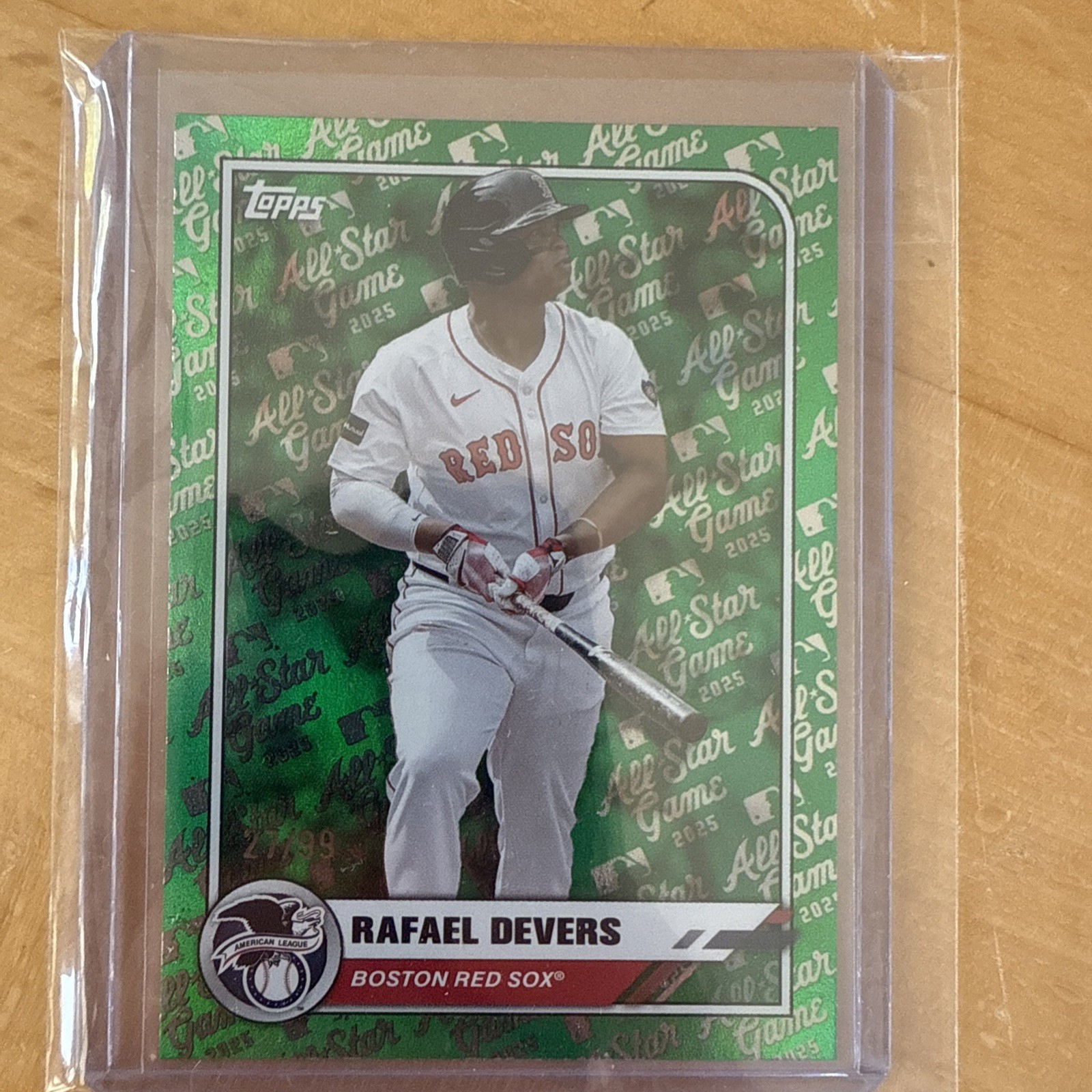 2025 Topps All-Star Game Green Foil /99 Rafael Devers #74