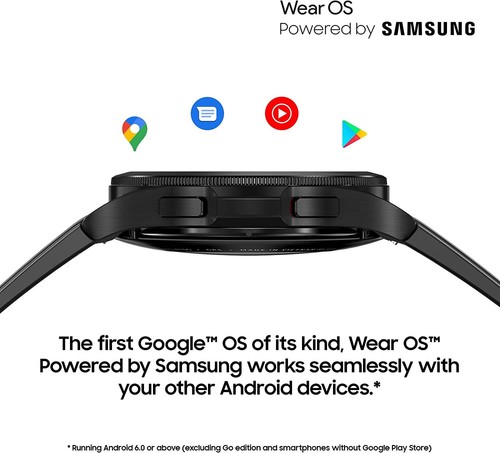 Samsung Galaxy Watch4 Classic 42mm SM-R880 Bluetooth Smartwatch SS Silver - Picture 8 of 9