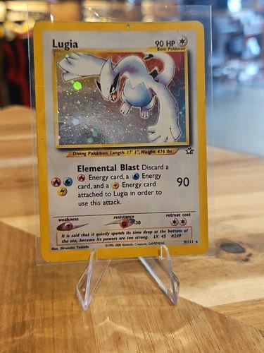 Lugia 9/111 Neo Genesis-1st Edition Holo - Heavily Played/Poor