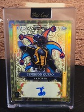 2024 Wild Card 5 Card Draw Stacked Deck Jeferson Quero Joker 1/1 Auto Brewers