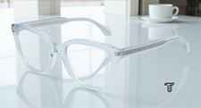 GUCCI GG0566O 003 Square Light Blue Demo Lens 52 mm Women's Eyeglasses