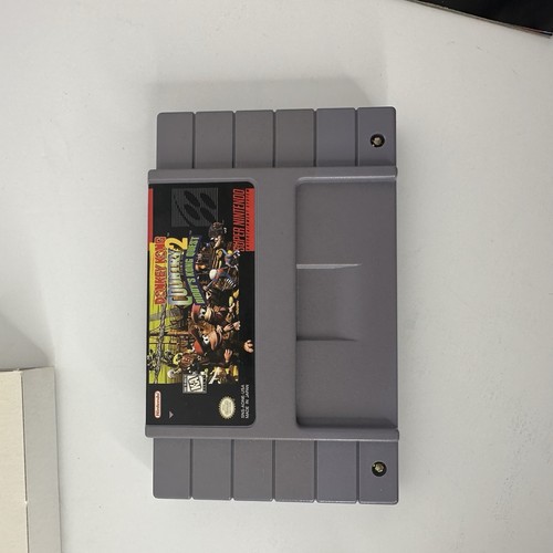 Donkey Kong Country 2: Diddy's Kong Quest (SNES 1995) con scatola completo di manuale CIB - Foto 6 di 16