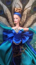 Peacock Barbie Doll 1998 Mattel limited edition Birds of Beauty collection