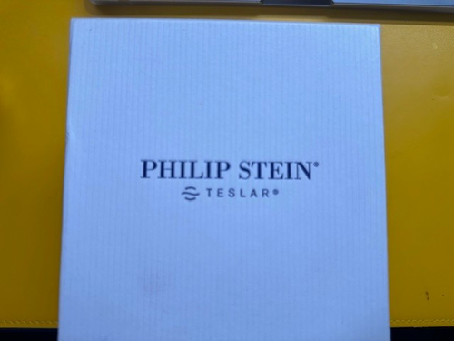 Philip Stein Men's Watch Teslar Quartz Dual Time Chronograph Stainless Steel - Picture 8 of 9