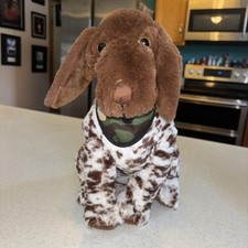 Scheels German Pointer PUPPY Hunting DOG White Brown Spots Bandana Jaag Plush 12