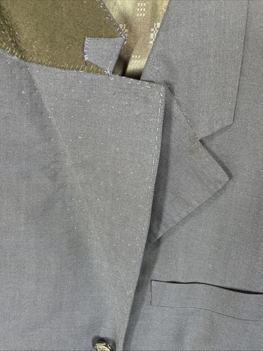 VTG Scabal 100s & Kid Mohair 42R Full Canvas Navy Blue 2 Pc Suit 36" x 30" - Picture 7 of 22