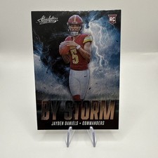 2024 Panini Absolute By Storm #BS-JDS Jayden Daniels Washington Commanders