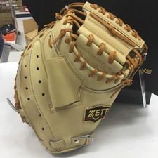 Zett Hard Catcher's Mitt Pro Status New Leather Durable Used Baseball glove