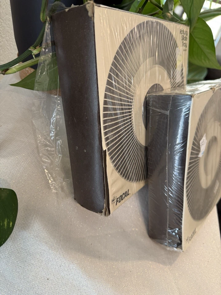 Focal Rotary Slide Tray in Black Holds 100 2x2 Slides Lot of 2 NEW & Sealed - Image 3 of 4