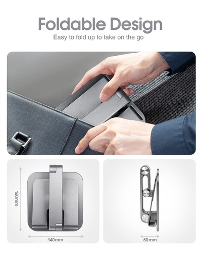 Aluminum iPad Stand, Adjustable iPad Stand Holder for Desk, Desktop Tablet St... - Picture 6 of 7