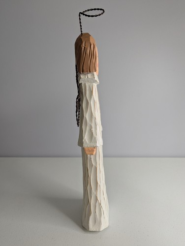 Pier 1 Rustic Country Wooden Angel Folk Art Holiday 15” H Christmas Figurine - Picture 14 of 15