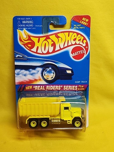 1994 Hot Wheels Real Riders Series -Yellow Dump Truck  1/4 #317 NIP 🔥(A3) - Picture 1 of 20