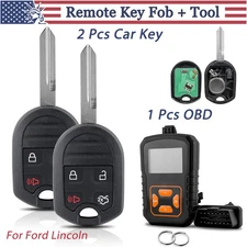 2 New! Replacement Remote Key Fob 4 Button+Tool Kit For Ford Mustang 2011 - 2014