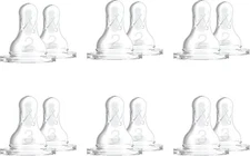 Dr. Brown's Originals,Level 2 (3m+)&Level 3 (6m+),6 Pack of each,12 Count