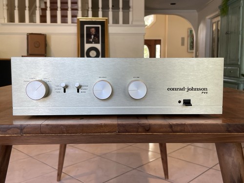 Conrad Johnson PV6 Stereo Tube Preamplifier 12AX7 5751 12AT7 SERVICED & WORKING! - Picture 1 of 23