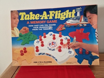 Vintage 1990 Tomland Take- A -Flight Memory Game 2-4 Players Age 5+ Looks Unused