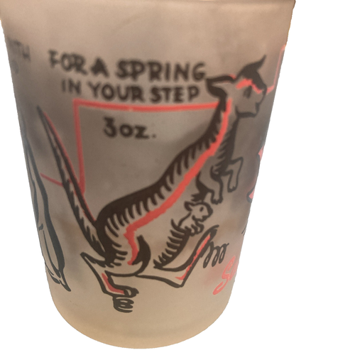 Vintage Animals “Say When" Shot Glass 4 oz Owl, Penguin, Kangaroo, Whale - Picture 4 of 6