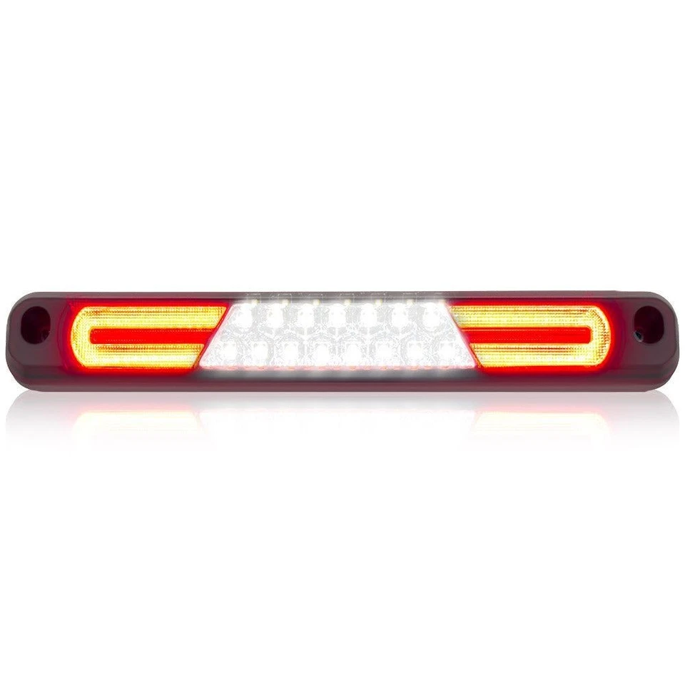 Tercera luz de freno LED Recon 264123CL transparente/rojo/blanco 94-98 GM C/K camión Foto 4 de 4