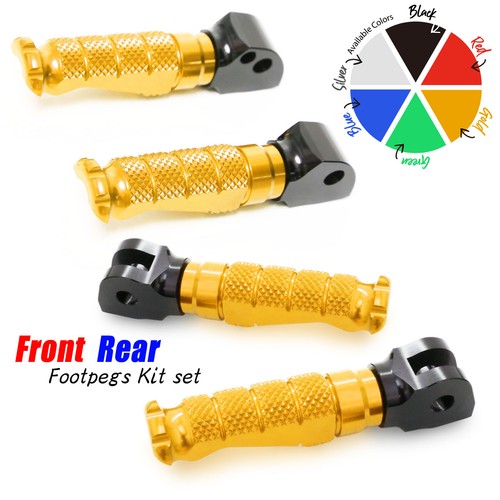 Gold CNC Front Rear R-FIGHT Footpegs For GSXR 600 06 07 08 09 10 11 12 13 - Picture 1 of 6