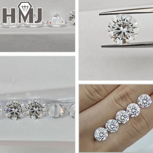 GRA Certified Loose Moissanite Round Stones D VVS1 All Sizes for Jewelry Making - Picture 12 of 42