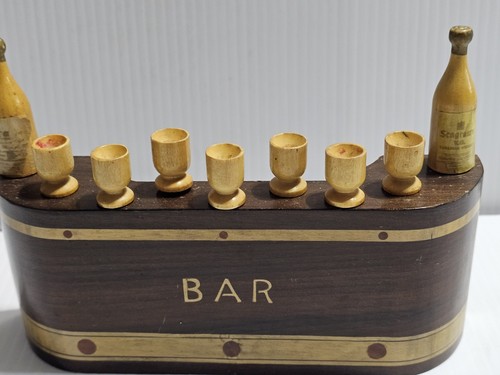 VTG Art Deco Seagram's Mini Bar Ware Martini Cocktail Picks Stick Set Nice - Picture 4 of 12