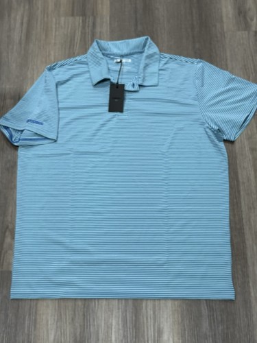 Bonobos Golf Polo Shirt Mens Large Adult Standard Fit Striped Performance - Picture 2 of 9
