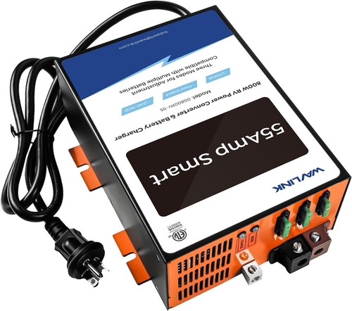 WAVLINK 55 Amp RV Power Converter 120V AC to 12V DC Battery Charger GS800C-RV-55 - Picture 7 of 7