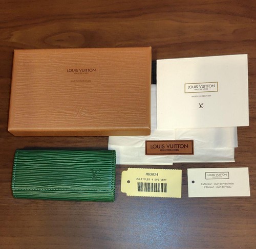 Louis Vuitton Epi Key Case M63824 Borneo Green Leather Unused with Box & Card - Picture 3 of 8
