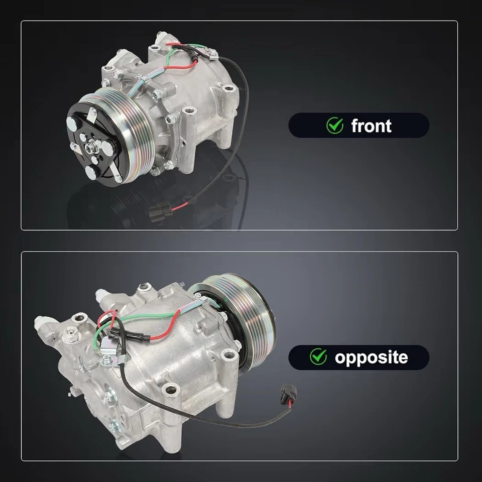 Compresor de aire acondicionado con embrague para Honda Fit 1,5 L 2009-2013 reemplaza 38810 RP3305 Foto 4 de 4