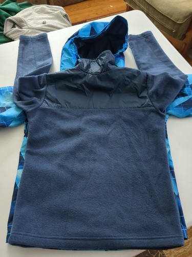 Columbia Youth Boys Size M 10/12 Interchange 3-in-1 Coat Blue & Black W Fleece - Picture 10 of 23