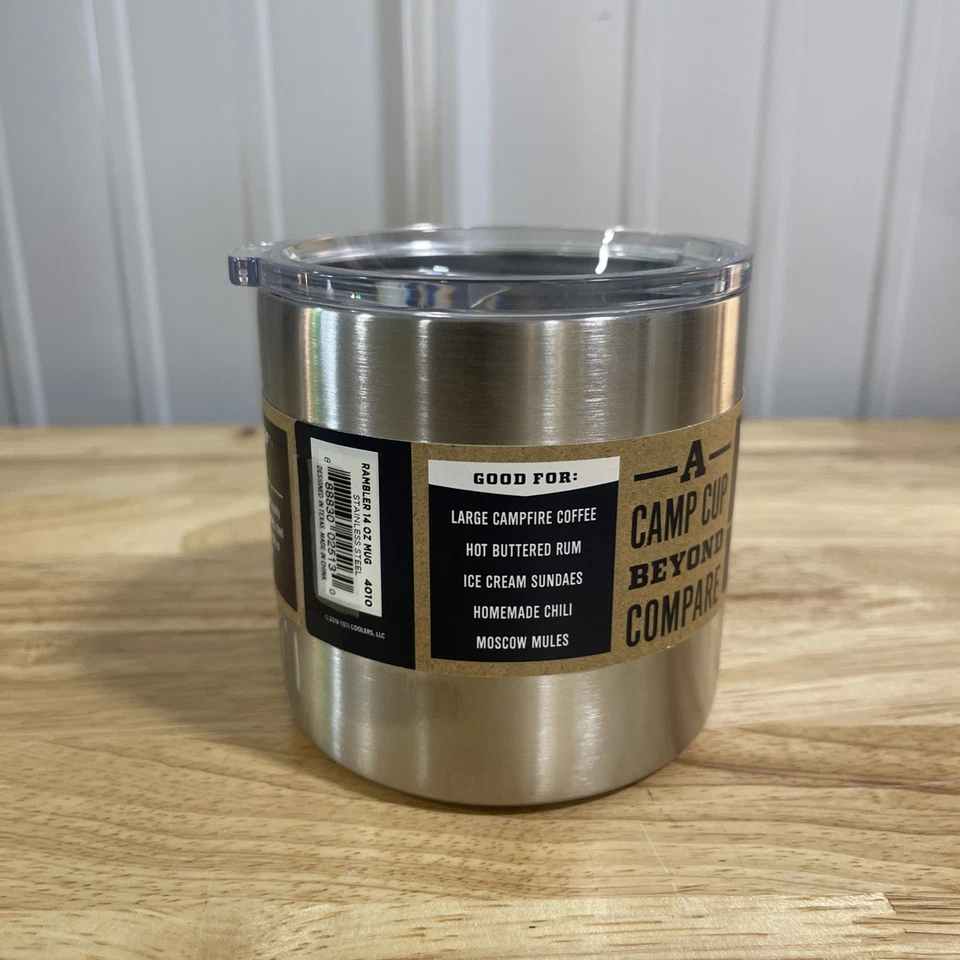 Yeti RAMBLER 14 oz Caneca TUMBLER Isolamento a Vácuo Esportivo, Aço Inoxidável - Imagem 2 de 4