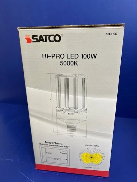 Satco S39396 Hi-Pro LED 100W/5000K 100-277V 50.000 Horas 14.300 Lúmenes ¡Nuevo! Foto 3 de 3