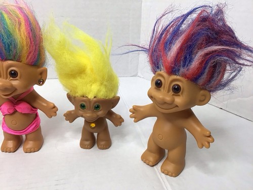 Lote De 8 Muñecas Troll Mixtas De Colección Russ Ace Novedad Bright Of America - Imagen 5 de 12