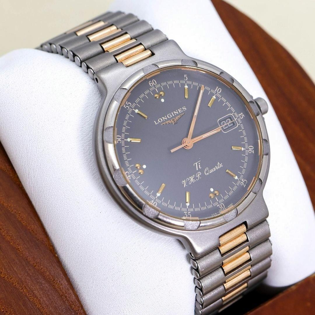 LONGINES Conquest TITANIUM メンズ　腕時計 Longines Conquest Titanium Quartz Watch Gray Dial 1859