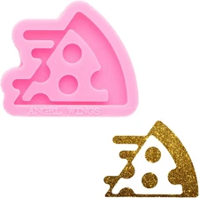 Super Glossy Pizza Shape Silicone Mold Epoxy Resin Casting Molds Craft DIY Jewel