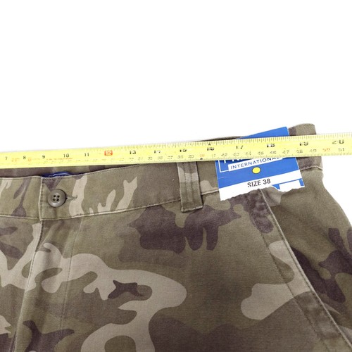Premier International Mens Cargo Shorts 38 Green Camo Pockets Outdoor Hiking - Picture 7 of 12