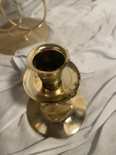 Wedding Unity pillar candle w Candle Stick Holders - Picture 4 of 8