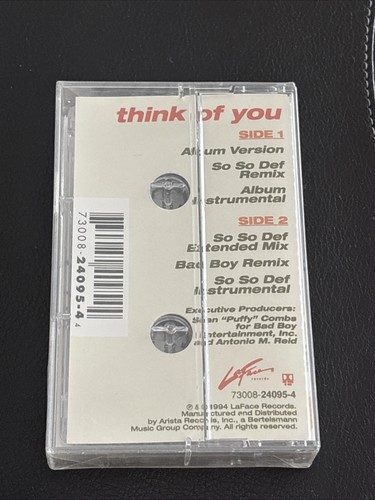 Usher Think Of You Cassette Single NEW - NOS Sealed 1994 1st edition - Picture 2 of 2