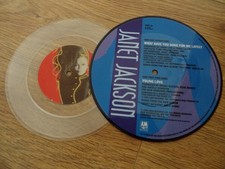 Janet Jackson – When I Think Of You/What Have You Done clear/picture disc set NM