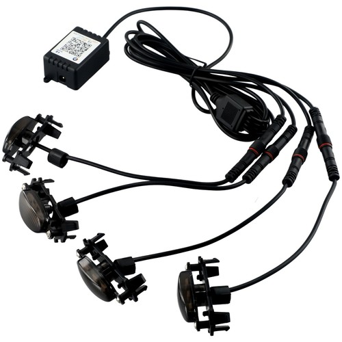 LED Grille Grille Light Kit Light Weight Upper 4PCS ABS Plastic Brand New - Picture 9 of 21