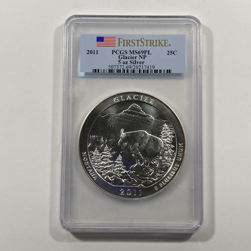 2011 National Parks 5 ounce Silver. PCGS MS 69 Proof Like. F/S - Picture 3 of 5