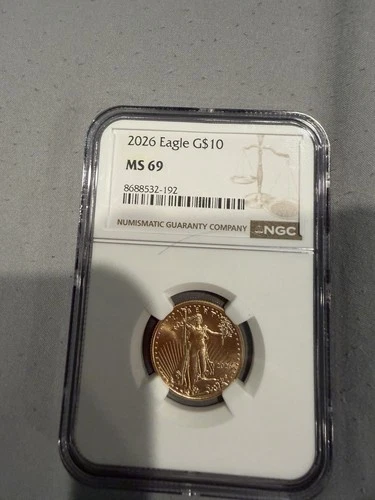 2026 Gold Eagle Ngc Ms 69 Quarter Ounce