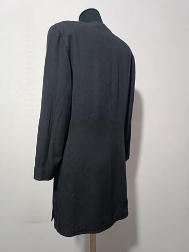 Mondi Escada Long Jacket with Gold Buttons Size 36 Silk with Viscose - Picture 8 of 12