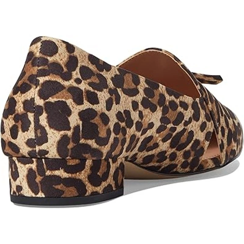 NUEVO Cole Haan Viola Skimmer Plano Para Mujer Talla 7 Estampado de Leopardo Gamuza Sin Cordones Foto 2 de 4