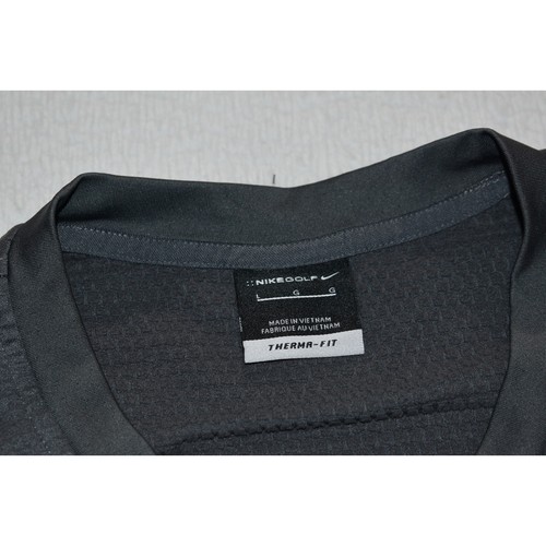 Nike Golf Pullover Shirt Vest Mens Size Large Therma-Fit Performance Gray - Picture 7 of 8