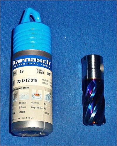 HSS-XE Kernlochbohrer von " Karnasch " Ø 19mm - Schnitttiefe 30mm - 20 1312 019 - Bild 2 von 4